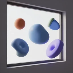 abstract 3 d shapes hitting a window, octane render, unreal engine, hyper detailed