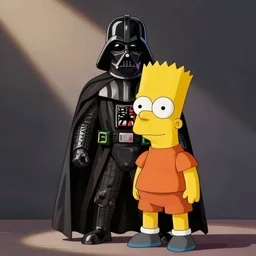 Bart Simpson as Darth Vader