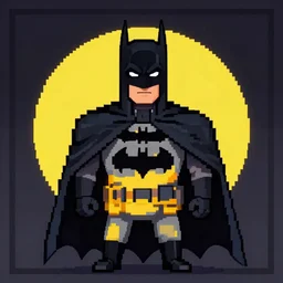batman, pixel art