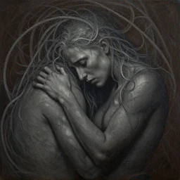the last sorrow, a intricate and detailed painting by necro