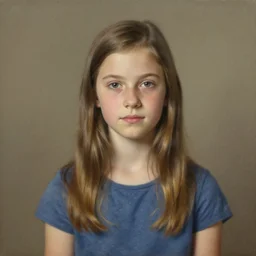 A decent young girl portrait by Ralph Grady_james.
