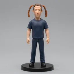 a figurine of mark zuckerberg