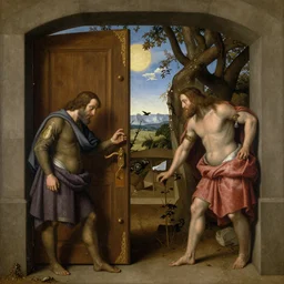 door between heaven and hell by pieter bruegel the elder