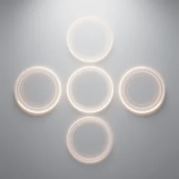 front - view, centralized, wall with three energy circles. detailed. smooth. sharp focus. trending on arstation. artist greg rutkowski.