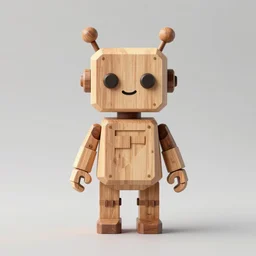 artoys, funny, cute, figurine wooden, robot artoys in wood sculpture, octane 8 k, model statue highly detailed, symetrical, geometrical, cgsociety, artstation, minimalist, concept art, official art, illustration masterpiece of art, art basel