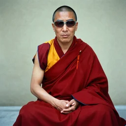 his holiness dalai llama, shot by robert mapplethorpe