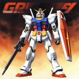 album cover of gundam knockoff by akihiko yoshida