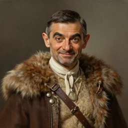 a portrait of Mr Bean as a barbarian, detailed, centered, digital painting, artstation, concept art, donato giancola, Joseph Christian Leyendecker, WLOP, Boris Vallejo, Breathtaking, 8k resolution, extremely detailed, beautiful, establishing shot, artistic, hyperrealistic, octane render