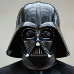 up close photograph of darth vader's face without the helmet on