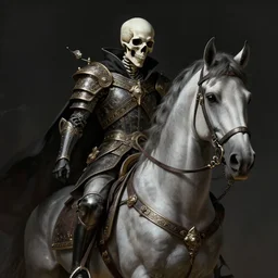a portrait of the horseman of the apocalypse, death, grim - lighting, high - contrast, intricate, elegant, highly detailed, digital painting, artstation, concept art, smooth, sharp focus, illustration