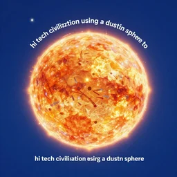 “hi tech civilization using a Dustin sphere to harvest energy from their sun”