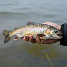 trout with a large bushy mustache