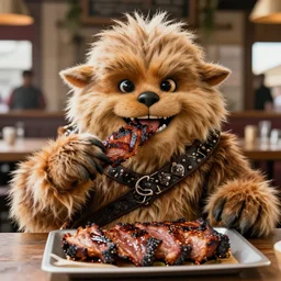 jabba the hutt eating texas barbecue