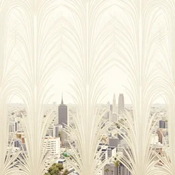 art deco style pattern bird view city scape panorama 8 k hd