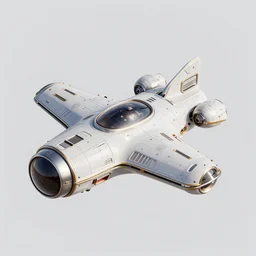 a 3 d render of a spaceship, retrofuturism