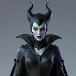 stoic statue of maleficent, vaporwave, aesthetic, naturel, symmetrical face, hyper detailed, digital sculpture, trending in artstation, cinematic lighting, studio quality, smooth render, unreal engine 5 rendered, octane rendered