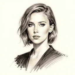pen sketch of millie bobby brown by yoji shinkawa