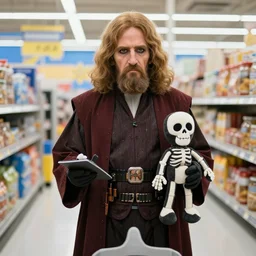 emperor palpatine shopping at walmart for a sans the skeleton plushie