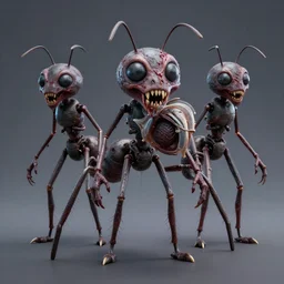 Ant hr giger style, octane, 3d, horror, super details