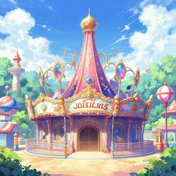 visual novel amusement park background
