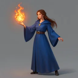 Who : a mage with a blue robe casting a fire ball; Physical : Ella Knox & Beverly Paige exact same body ; IMPORTANT : Hearthstone official splash art, award winning, trending on Hearthstone