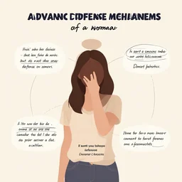 advanced defense mechanisms of a woman