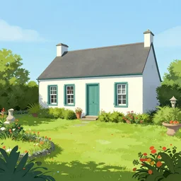a typical house in a creole garden from reunion island by alena aenami