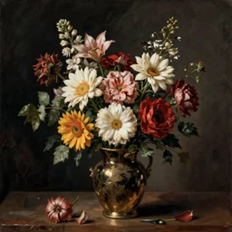 still life with flowers in a vase art by caravaggio