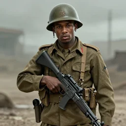 playboi carti as a world war ii soldier digital art 4 k detailed super realistic