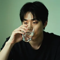 j - hope rap monster, photo close, instagram, drinking a glass of water, a still of 2 0 0 1 movie