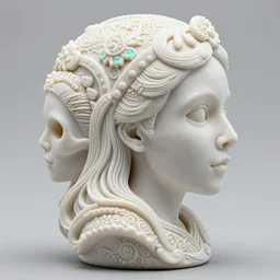 3 d ornate carved alice with profile portrait, sigma 5 0 0 mm f / 5. beautiful intricate highly detailed quetzalcoatl skull. bioluminescent, plasma, lava, ice, water, wind, creature, thunderstorm! artwork by tooth wu and wlop and beeple and greg rutkowski, 8 k trending on artstation