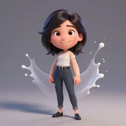 happy adult woman character portrait, by pixar, highly detailed, dynamic shadows, 4 k, splash art