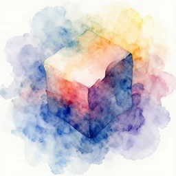 watercolor 3d abstract, 8k hd dof