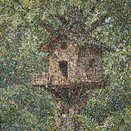 treehouse eating a treehouse, detailed, lush, 4 k, concept art