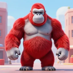 king kong in red square