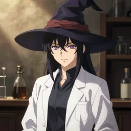 Anime witch in labcoat hd