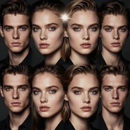 a fashion photo of a beautiful model, by ted gibson, jen atkin, tom eerebout, elizabeth saltzman, peter lindbergh, tim walker, symmetry, full face, studio lighting, dlsr, detailed face
