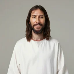 jesus instagram top photo shoot, front view