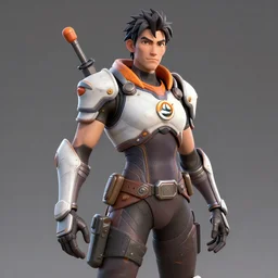 tracer from overwatch fullbody, blender 3 d intricate details, highly detailed portrait cinematic lightning, octane render, 8 k hd by michael komarck