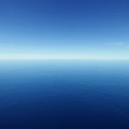 A beautiful view of a blue ocean on an alien world, cinematic view, water world, blue sky, science fiction, daylight, by John Harris, Federico Pelat, Ivan Aivazovsky, Matte Painting, 4k,