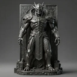 3 d render dark souls boss art deco and picasso style