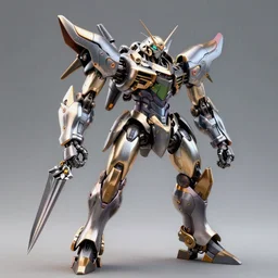beastial buff mecha with grasshopper mecha legs, long bladed claws by makoto kobayashi, frank gehry, alex pardee, hardsurface armour, 3 d, 8 k hd resolution, trending on artstation, smooth metal, beautifully lit, hyper detailed, bandai box art, intricate, sleek design