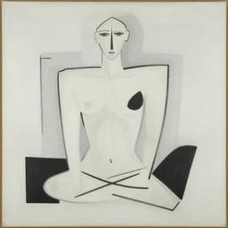 abstract minimalism art painting, lines, forms, shapes, in style of francis bacon,