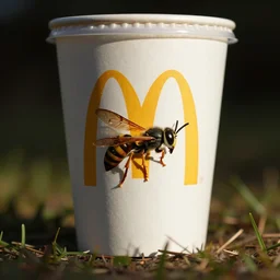 the new cup of wasps at mcdonalds