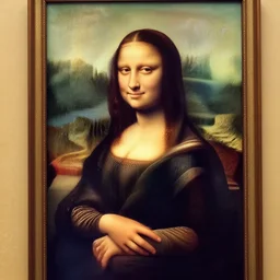 mona lisa taking a selfie