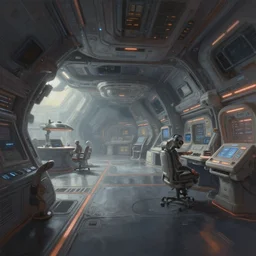 a digital painting of a vast spaceship interior, by ian mcque by liam wong, trending artstation, 4 k