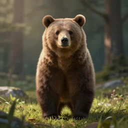 cute bear illustration style