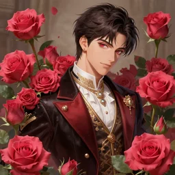highly detailed digital art of prince of roses 4k illustration