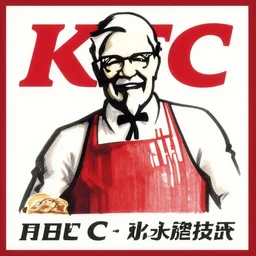 kfc karl marx advertisement, drawn, anime style, featured on r/art