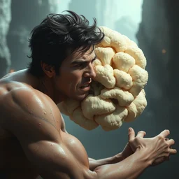 tom cruise shapeshifting into a very sad cauliflower, hyper detailed, digital art, artstation, cinematic lighting, studio quality, smooth render, by peter mohrbacher, hajime sorayama, boris vallejo, craig mullins